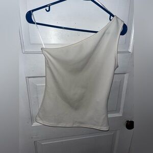 H&M Lightweight One Shoulder Ruched Top